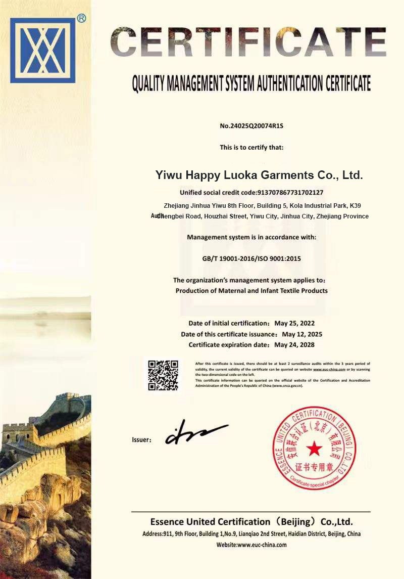 ISO 9001 certificate reference