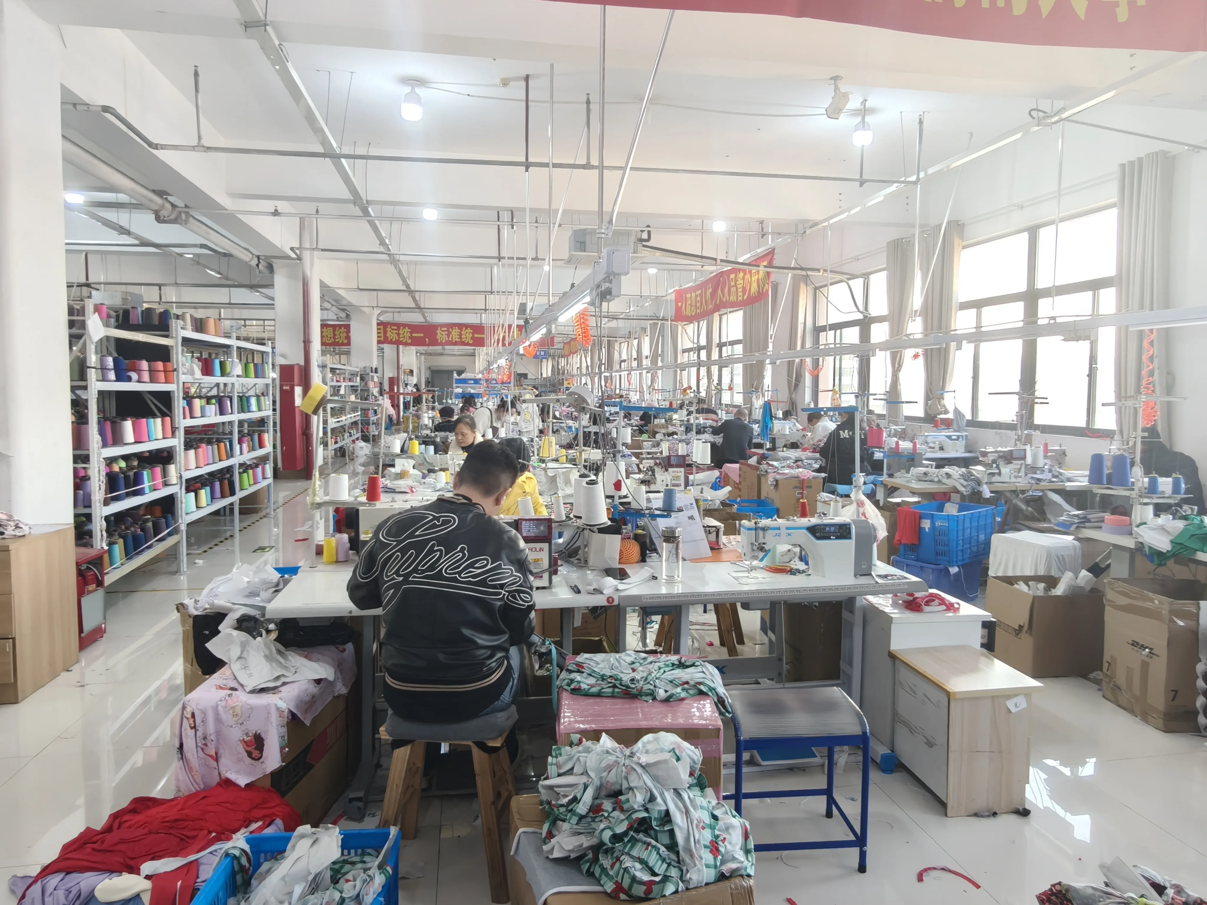 Kidswear factory production area