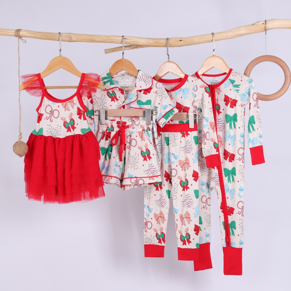 Bamboo pajama and dress sample set